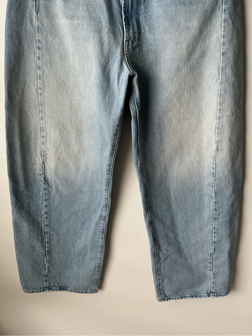MOTHER SUPERIOR Jeans Full-Pipe Flood Back Pedal Blue Size 28 - Picture 7 of 14